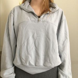 Baby blue Brandy quarter zip